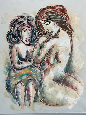 Calvin Burnett - Twee vrouwen. kopen? Bied vanaf 1!