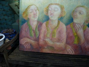 An Beerman - Olieverf op linnen , Zonnen – 100 x 115 cm - 2007 kopen? Bied vanaf 1!