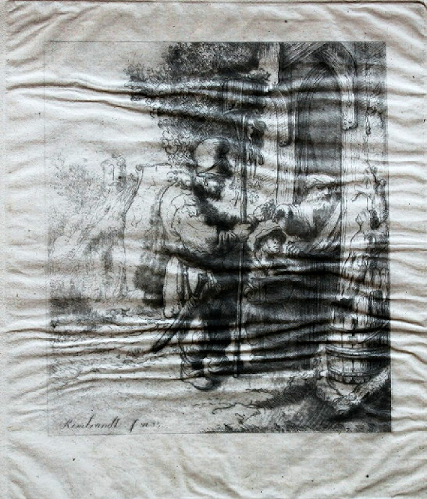 Rembrandt van Rijn - de rattendood verkoper (r5) verkocht voor € 95!