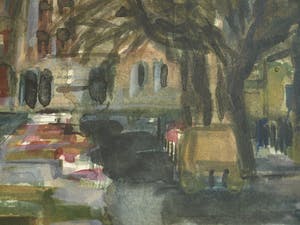 Dineke van Tongeren - Gouache , Stadsgezicht – gesigneerd & ingelijst – 1972 kopen? Bied vanaf 40!