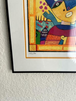 Clemens Briels - heel fraaie zeefdruk , mooi ingelijst kopen? Bied vanaf 80!