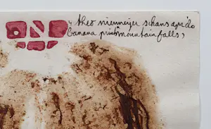 Theo Niermeijer - 'Banana print: Mountain falls' (1980). kopen? Bied vanaf 65!