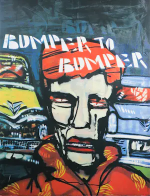 Herman Brood - Litho, Bumper to Bumper - Ingelijst kopen? Bied vanaf 400!
