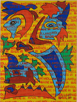 Gert Engels - Acryl op papier, Z.T. Fantasiefiguur - Ingelijst kopen? Bied vanaf 50!