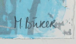 Mirjam Burer - Zeefdruk, Landschap met zwerfkeien II - Ingelijst (Groot) kopen? Bied vanaf 1!