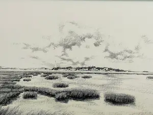 Simon Gerds - Zicht op Schiermonnikoog kopen? Bied vanaf 50!