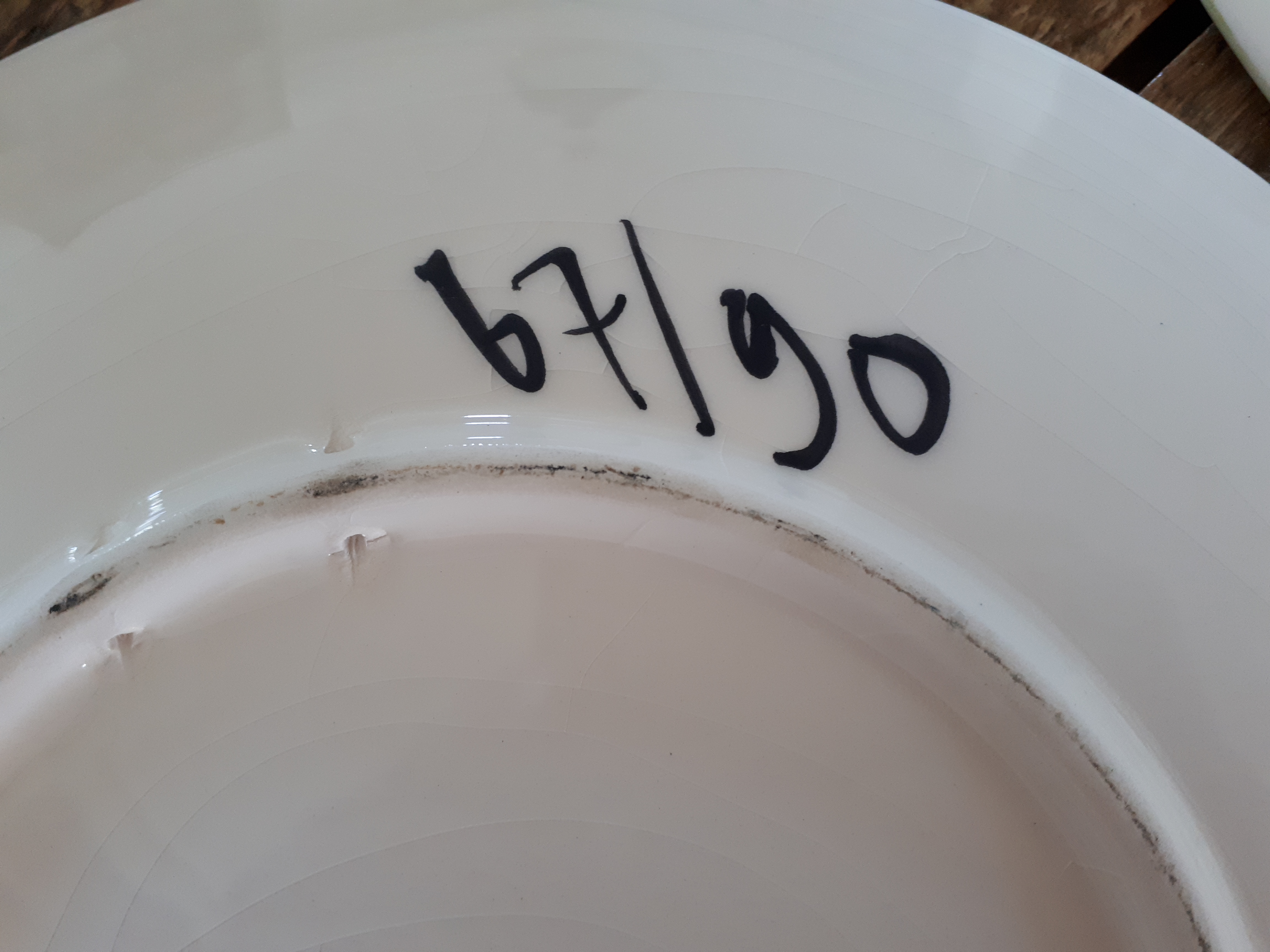 Niet of onleesbaar gesigneerd - 2 borden met vogelmotief -> zie foto's kopen? Bied vanaf 1!