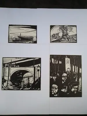 Dick Ket - Cassette met 12 linoleumdrukken kopen? Bied vanaf 300!