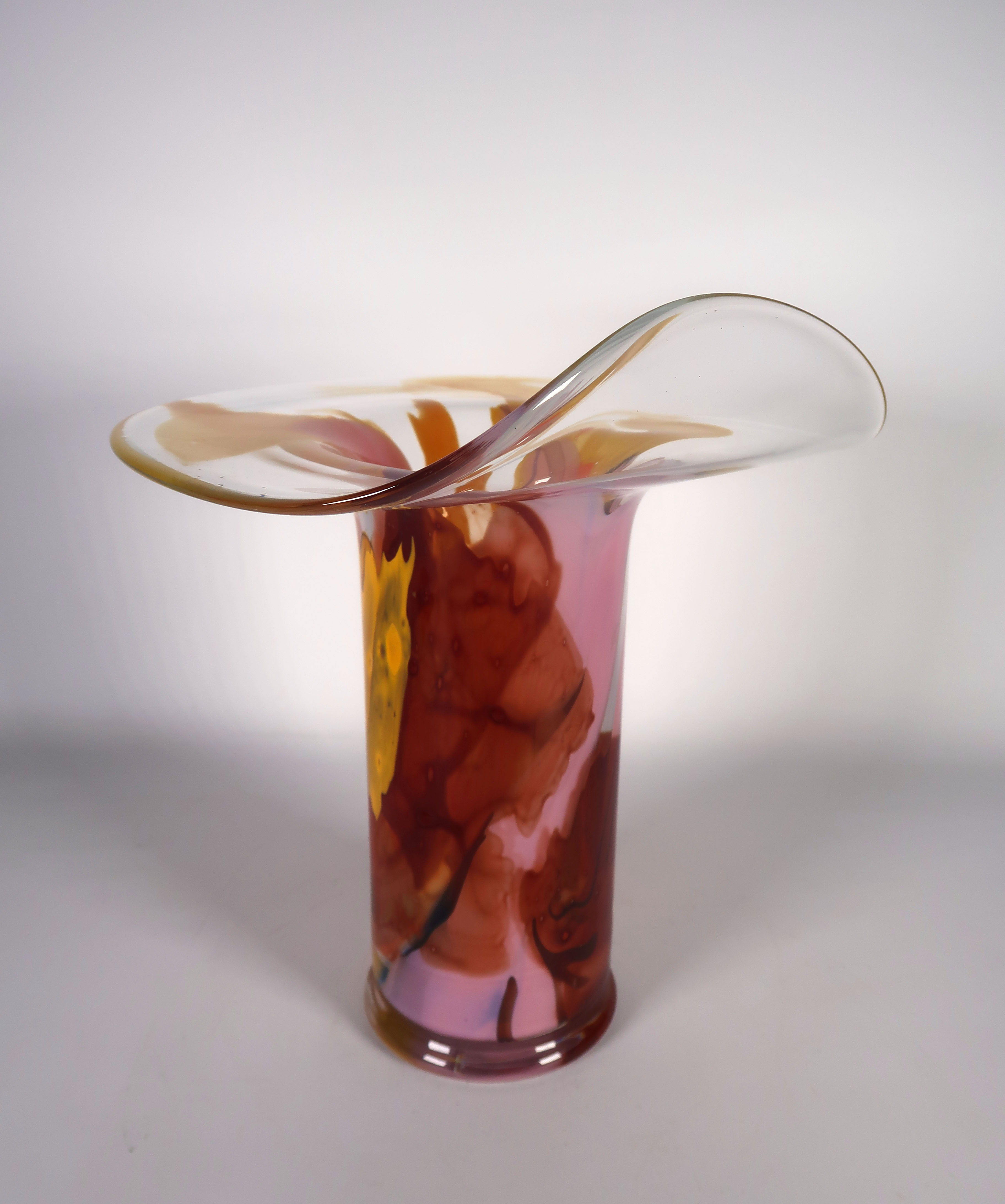 Willem Heesen - Glas, Trechtervaas met opstaande rand kopen? Bied vanaf 200!