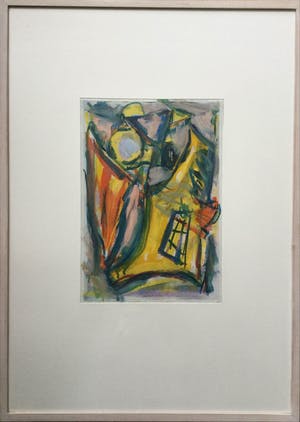 Wim Drion - acrylverf op papier (1986) - mooi ingelijst kopen? Bied vanaf 69!