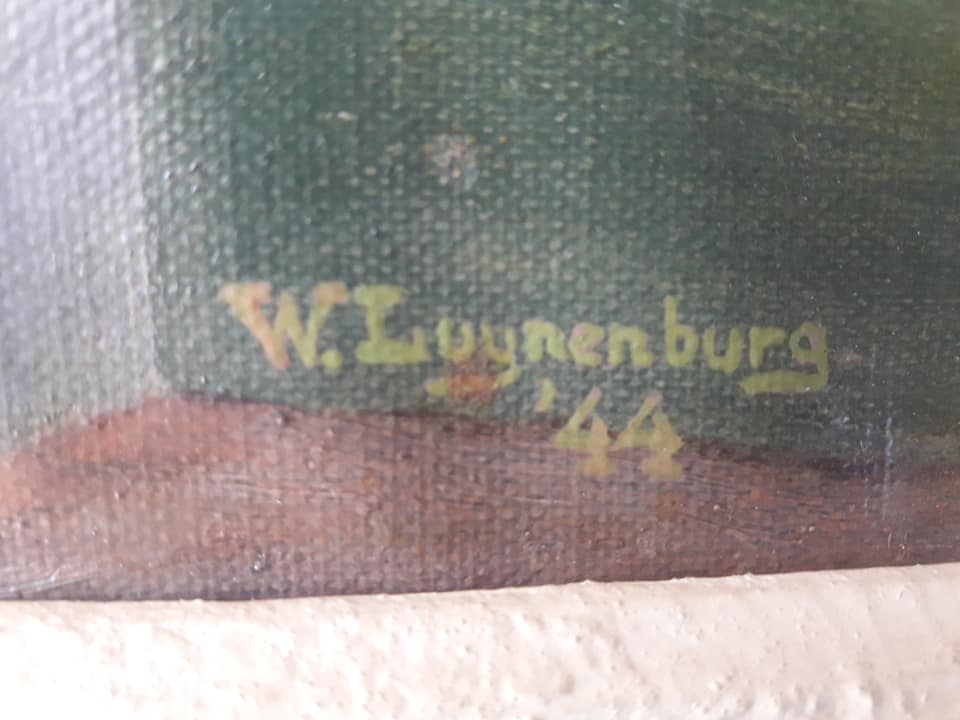 Willem Luynenburg - Boerenerf gedateerd 1944 . kopen? Bied vanaf 49!