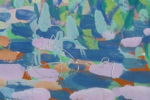 Jan Bernard Meinen - Pointilistisch bosgezicht kopen? Bied vanaf 99!