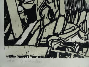 Manuel Kurpershoek - Houtsnede “Boten”, 1980 + Nobilis Cahier Prentkunst nr. 13 , 2019 kopen? Bied vanaf 35!