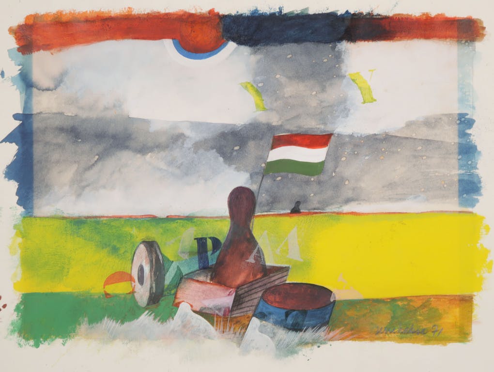 Jerre Hakse - Jerre Hakse: Gouache, Strandtafereel kopen? Bied vanaf 1!