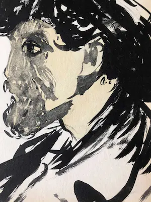 Kees van Dongen - Pochoir - Portrait d'homme kopen? Bied vanaf 75!