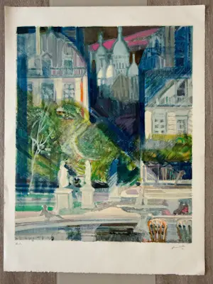 Paul Ambille - Lithographie « Le Sacré Cœur » kopen? Bied vanaf 45!