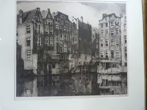 Willem van Leusden - Amsterdam, kolk met de achterzijde van de huizen aan de Zeedijk. kaufen? Bieten Sie von 89!