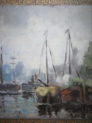 Niet of onleesbaar gesigneerd - Havengezicht. kopen? Bied vanaf 1!