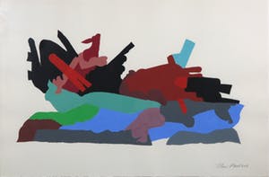 Henri Plaat - Gouache op papier, Zonder titel - Ingelijst (Groot) kopen? Bied vanaf 100!