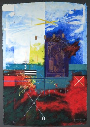 Piotr Konkel - Zeefdruk, Andromeda - Ingelijst kopen? Bied vanaf 50!