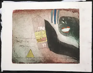 Michel van Overbeeke - Kleurenets met bladgoud, Bathroom kopen? Bied vanaf 1!