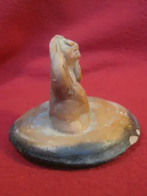 Buy Cham - Pot deksel met leeuw.? Bid from 30!
