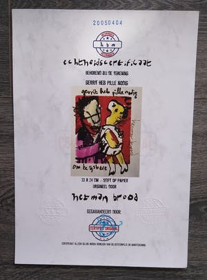 Herman Brood - Gerrit heb pille nodig kopen? Bied vanaf 695!