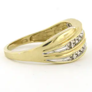 14k bicolour gouden ring bezet met briljant geslepen diamant tot. 0.32ct kaufen? Bieten Sie von 300!