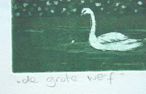 Laetitia de Haas - Zicht op Marken. "De grote werf". Prachtig gedetailleerd. kopen? Bied vanaf 75!