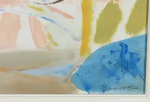 Klaas Boonstra - Gouache, Abstracte compositie - Ingelijst kopen? Bied vanaf 50!