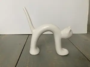 Naaman Porcelain Israel - Kat met holle rug kopen? Bied vanaf 40!