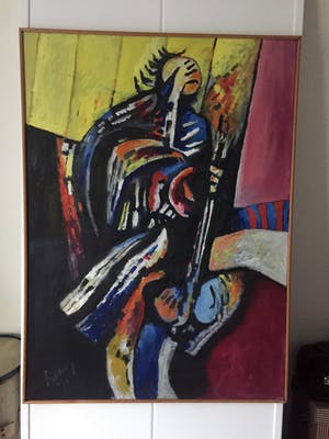 Dirkjan Ribbeling - Olieverf op Doek, Ingelijst kopen? Bied vanaf 185!