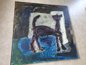 Martin van Wordragen - DE KAT / OLIEVERF DOEK / 101x101cm / KADER / SIG / 1978 kopen? Bied vanaf 360!