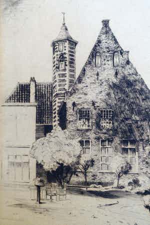 Hendrik de Laat - ACHTERZIJDE PASTORIE ST.PIETER 'S-HERTOGENBOSCH vendu pour 50€ !