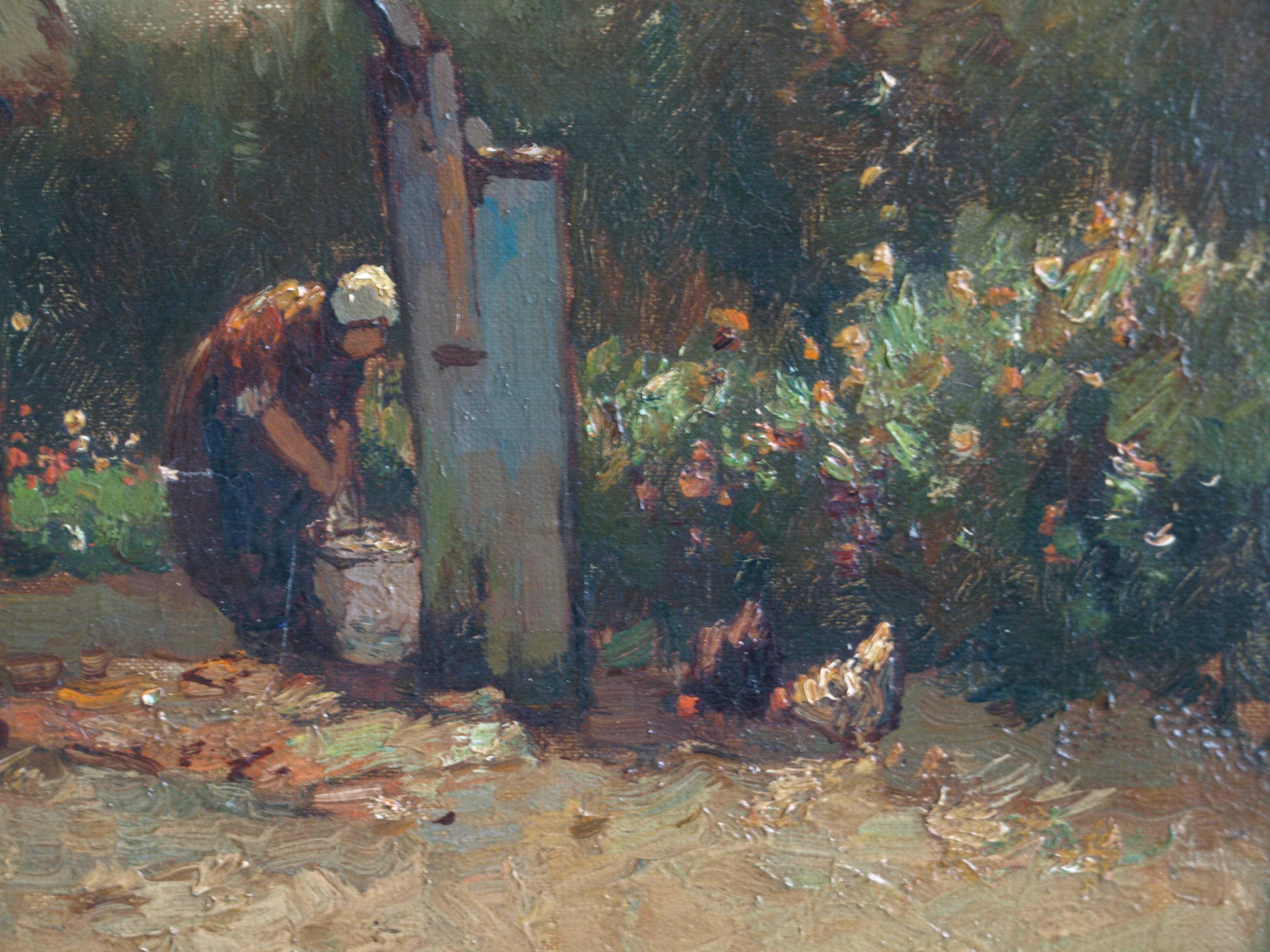 Jan Simon Knikker (sr.) - onder pseudoniem H. Endlich, Boerenerf – gesigneerd & ingelijst kopen? Bied vanaf 1!