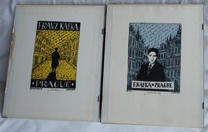 Jiri Votruba - 2x Litho , Franz Kafka, Praag – gesigneerd - 1991 kopen? Bied vanaf 75!