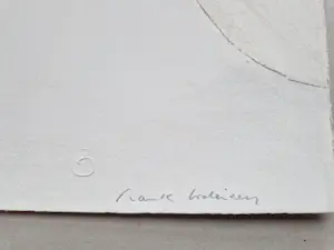 Frank Lodeizen - Grote jaren 60 of 70 abstracte reliëf-zeefdruk - gesigneerd - beperkte oplage kopen? Bied vanaf 56!