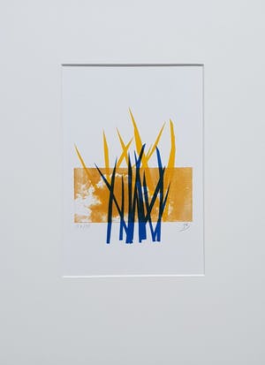 Niet of onleesbaar gesigneerd - Litho, monogram onbekend, incl. passepartout kopen? Bied vanaf 1!