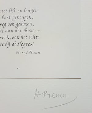 Willem Snitker - Geometrische abstract, tweekleuren kartondruk kopen? Bied vanaf 50!