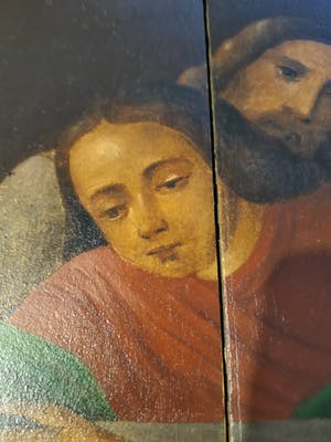 Niet of onleesbaar gesigneerd - Russisch paneel , de voetwassing, 18 de eeuw kopen? Bied vanaf 1!