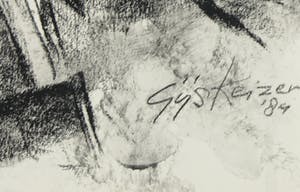 Gijs Keizer - Houtskooltekening, Zonder titel kopen? Bied vanaf 1!