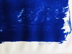 Bram Bogart - Blauwe litho z.t. kopen? Bied vanaf 393!