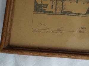 Jan Voerman (jr.) - Ingelijste litho, “Laren, Oosterend” , Winterlandschap – gesigneerd - 1946 kopen? Bied vanaf 1!