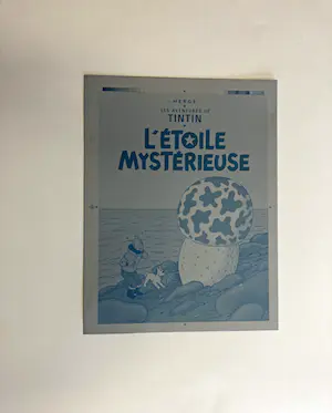 Hergé (ps.) - Kuifje - Offset plaat cover "l’étoile mystérieuse" - Tintin kopen? Bied vanaf 50!