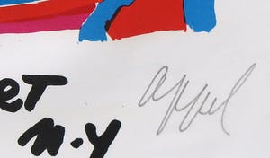 Karel Appel - Gesigneerde litho voor expositie bij de Martha Jackson Gallery - Ingelijst kopen? Bied vanaf 1!