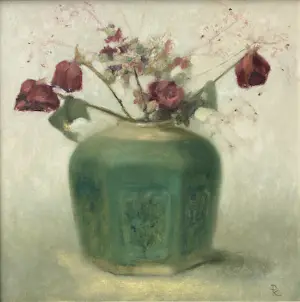Pieter Knorr - Gemberpot met rozen kopen? Bied vanaf 4500!
