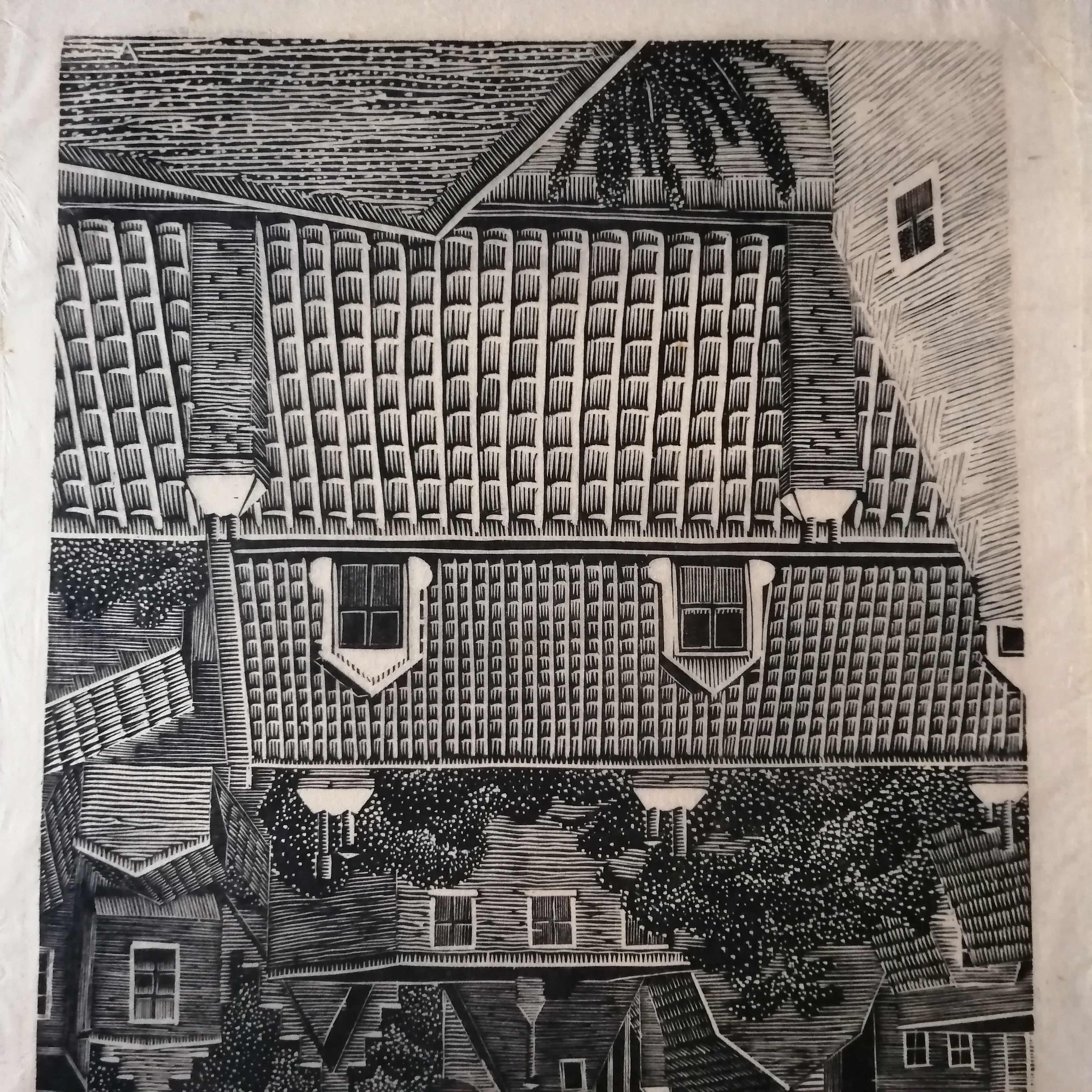 Jan Veringa - Gezicht op de Grote- of Sint Bavokerk te Haarlem kopen? Bied vanaf 200!