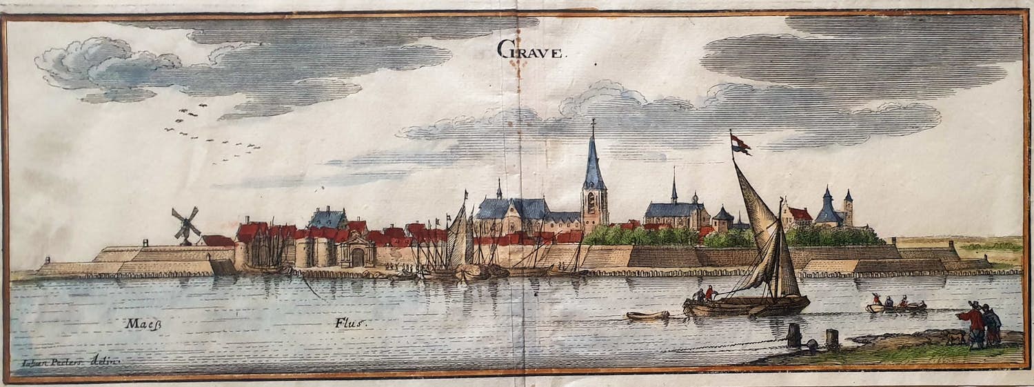 Caspar Merian - Grave Panorama Oude Gravure 1659 kopen? Bied vanaf 30!