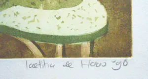 Laetitia de Haas - Ontbijt op zondag"Rue de Thelon 2. Epreuve d' Artiste. kopen? Bied vanaf 75!