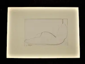 Theo Beerendonk - in 1966 bijna abstracte potlood/houtskool tekening "liggend voloptueus naakt" kopen? Bied vanaf 53!